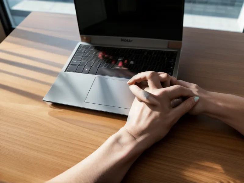 Hände am Laptop bei der Vorbereitung der List-Building-Strategie für den nächsten Online-Kongress