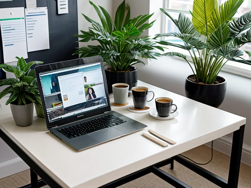 KI-generierte Landingpage für einen Online-Kongress im Vergleichstest auf dem Laptop-Bildschirm