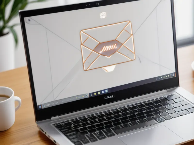E-Mail-Automatisierung für den Online-Kongress auf dem Laptop-Bildschirm eingerichtet